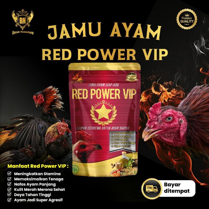 Doping Ayam Jawara RED POWER VIP Doping super agresif