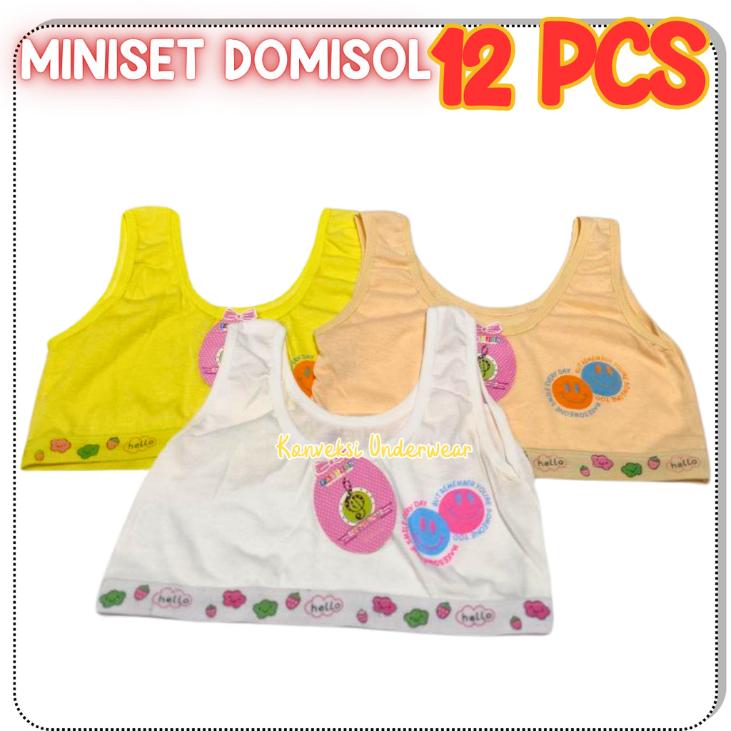 1 LUSIN Bra Mini Remaja Miniset Anak SD SMP Katun Lucu
