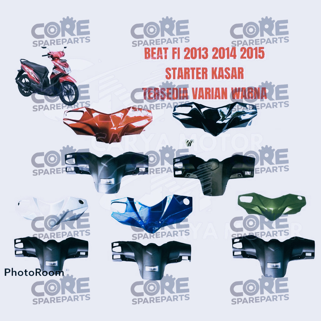 JUAL MURAH Batok kepala depan belakang beat fi 2013 2014 2015 starter kasar warna hitam merah biru p