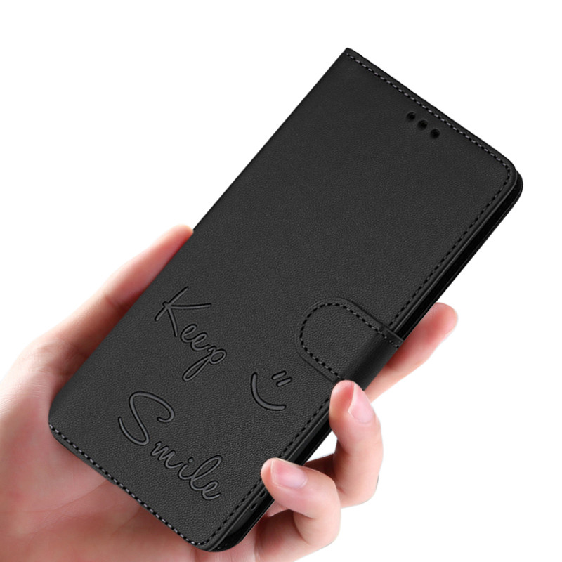 For SONY Xperia 10 III LITE Xperia 1 VIII 1 VII Case Flip Cover Smiling Embossed Pattern Foldable St