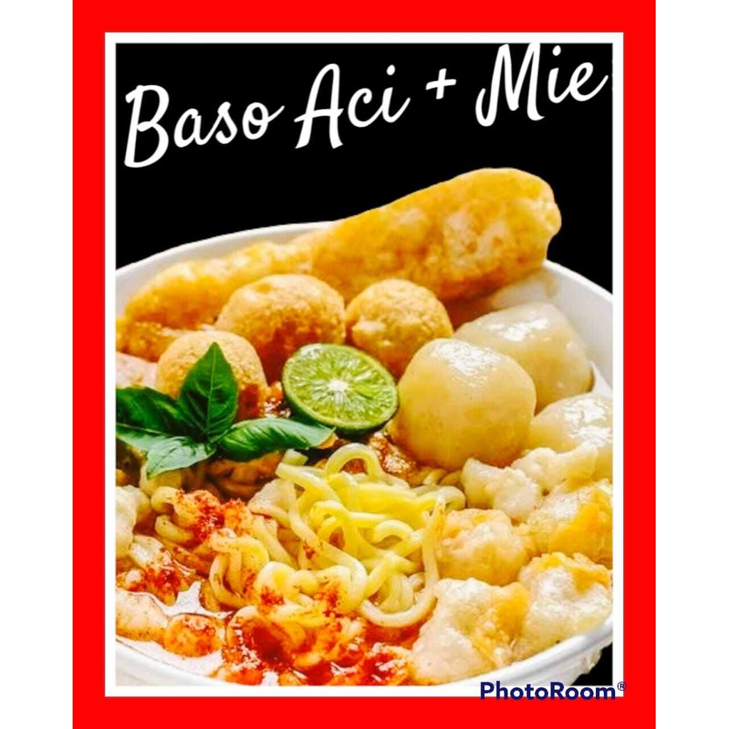 

Baso Aci instan kumplit plus mie kering kemasan satuan