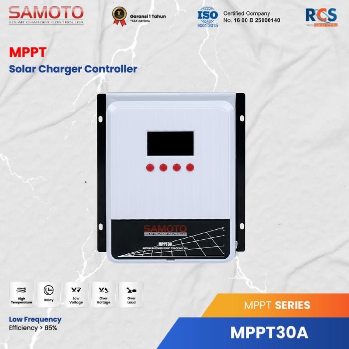 Samoto MPPT30A MPPT 30A SCC - Solar Panel Tenaga Surya PLTS LCD Display - Solar Charger Controller P