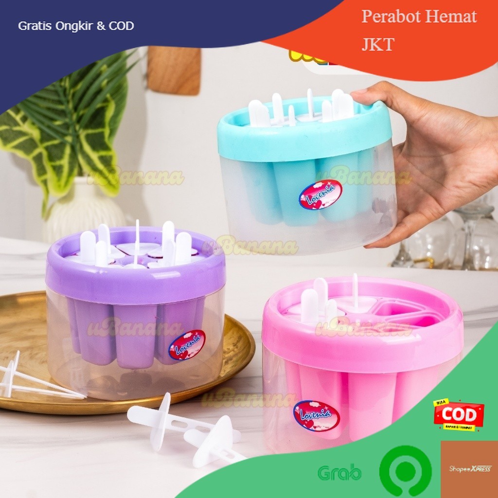 Cetakan Es Krim Stick Popsicle Stick Tempat Membuat Es Krim DIY Yogurt