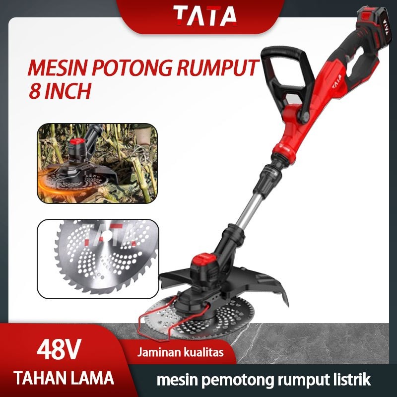 BISA COD 【COD】️ ️ TATA  Ready stock  Mesin Pemotong Rumput Baterai Tanpa Sikat Kualitas Tinggi 288V 