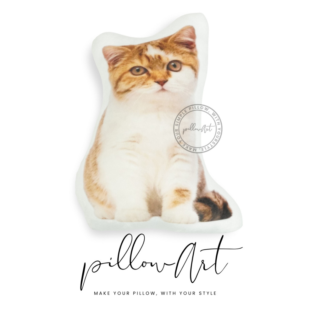 Pillowart - Bantal Anabul Custom Anjing / Kucing Size L - ART109