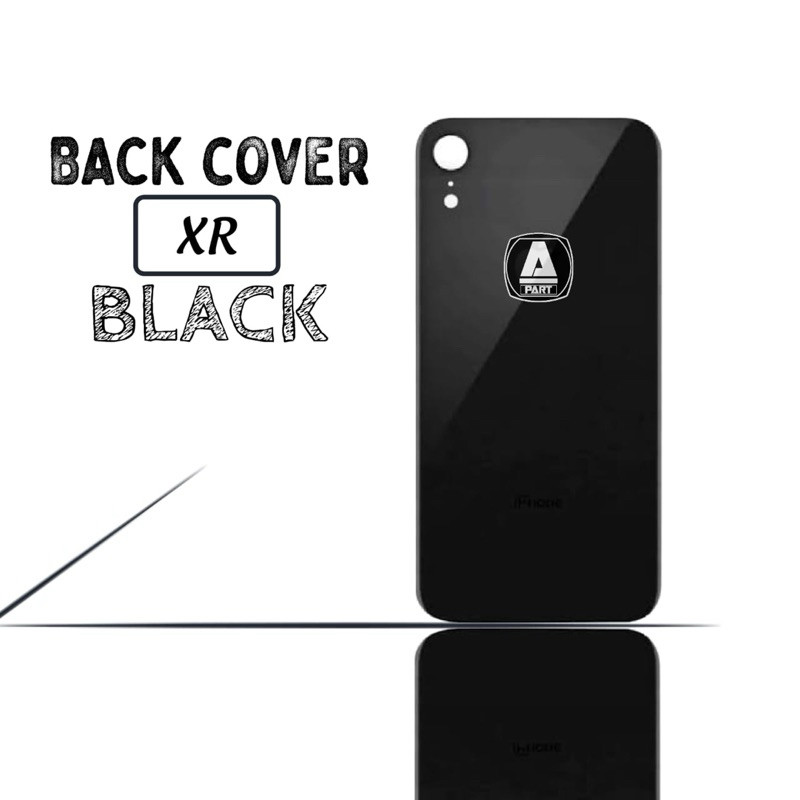 BACKDOOR / BACKGLASS IPHONE XR BLACK
