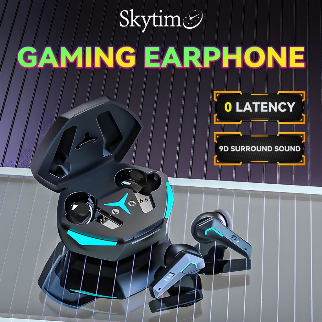 Skytime GM03 Gaming TWS Earphone Bluetooth No Delay Gaming Headset 0 Latensi Hi-Fi Sounds