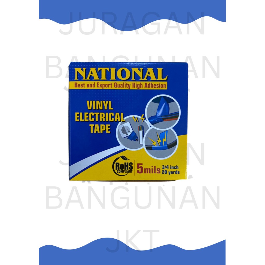 ISOLASI KABEL LISTRIK NATIONAL TAPE / ISOLASI LISTRIK MURAH