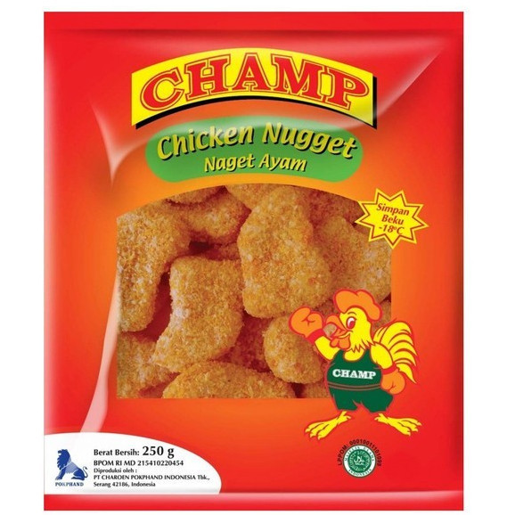 

Nagget Ayam Champ Chicken Nugget Reguller 225 Gr