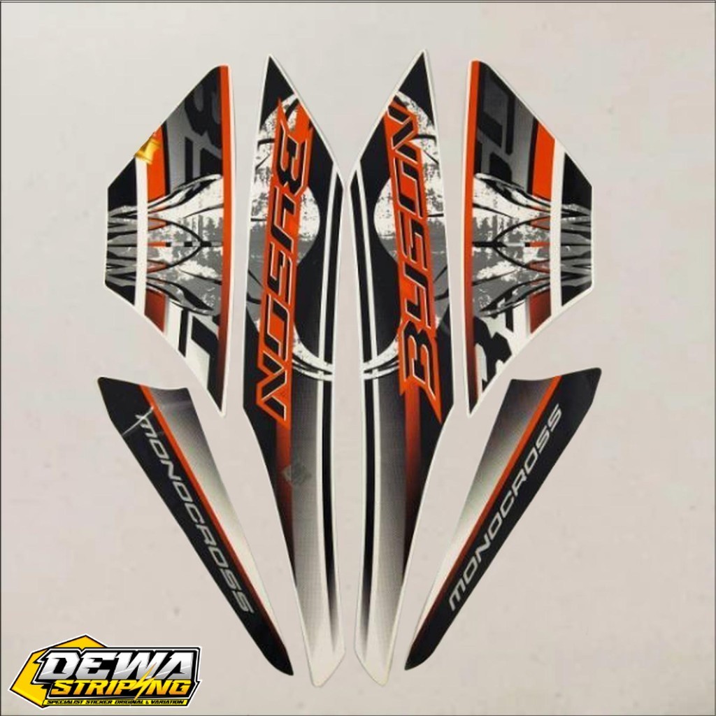 STRIPING STANDART YAMAHA BYSON 2012 | STIKER BODY MERAH HITAM YAMAHA BYSON 2012 | TERMURAH & BERKUAL