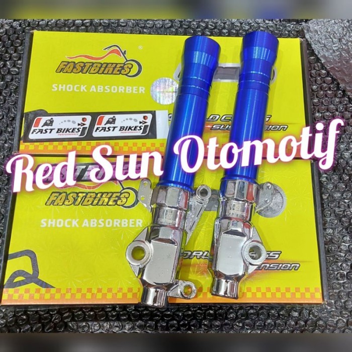 Tabung Botton Bottom shock depan Beat fi karbu esp Scoopy Vario Genio - Biru Crome