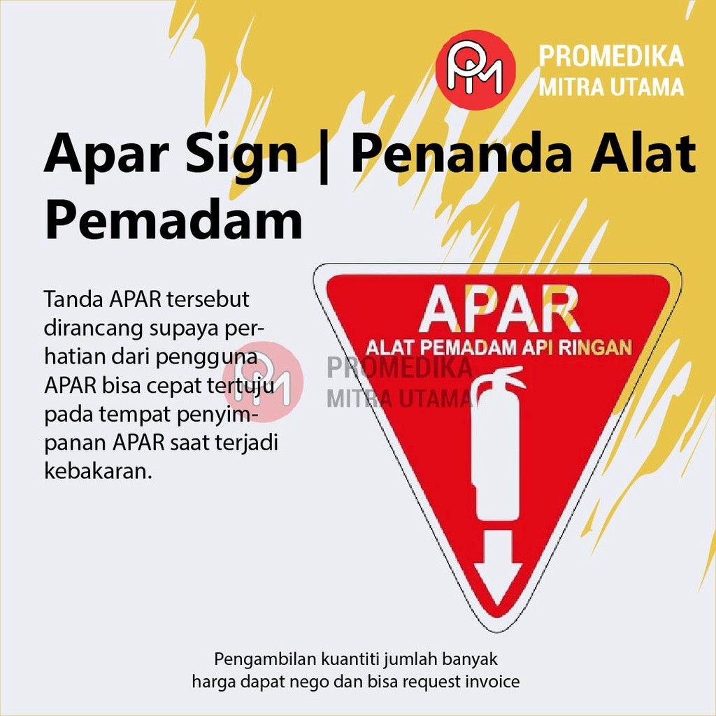 Apar Sign | Penanda Alat Pemadam | Tanda Tempat Apar