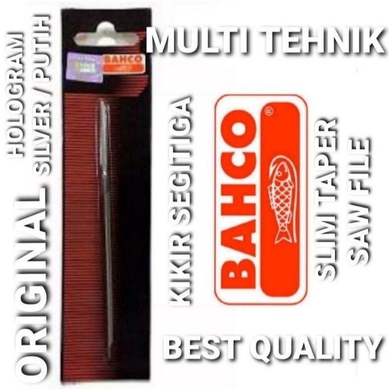 

Kikir Segitiga Bahco 4" Asli 100% Hologram Silver