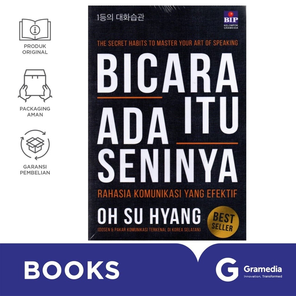 

Gramedia MKG - Bicara Itu Ada Seninya - Soft Cover (Oh Su Hyang)