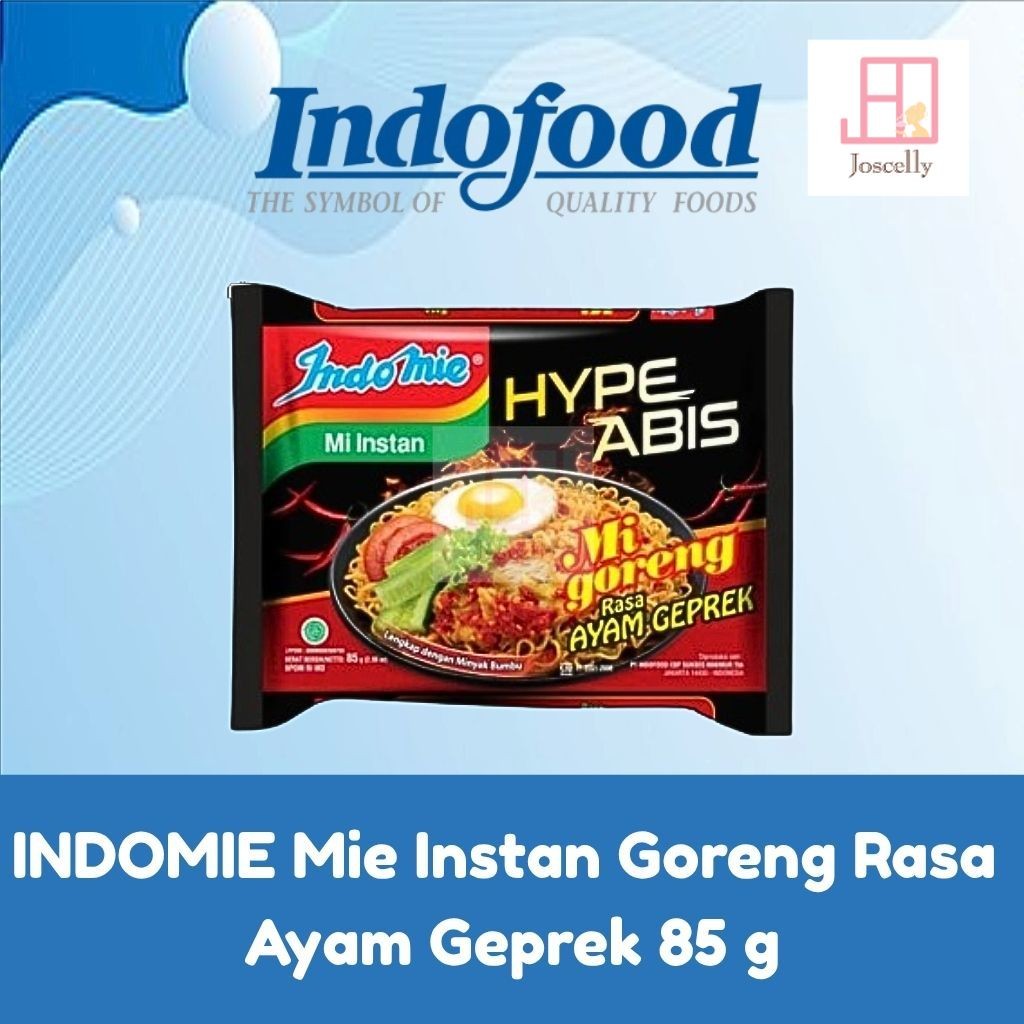

JOSCELLY.ID INDOMIE Mie Instant Goreng Ayam Geprek Hype Abis
