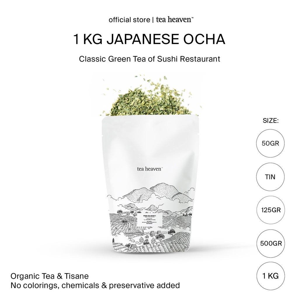 

Teh Hijau Jepang Ocha 1kg Japanese Green Tea Restaurant Resto Cafe 1 kilo