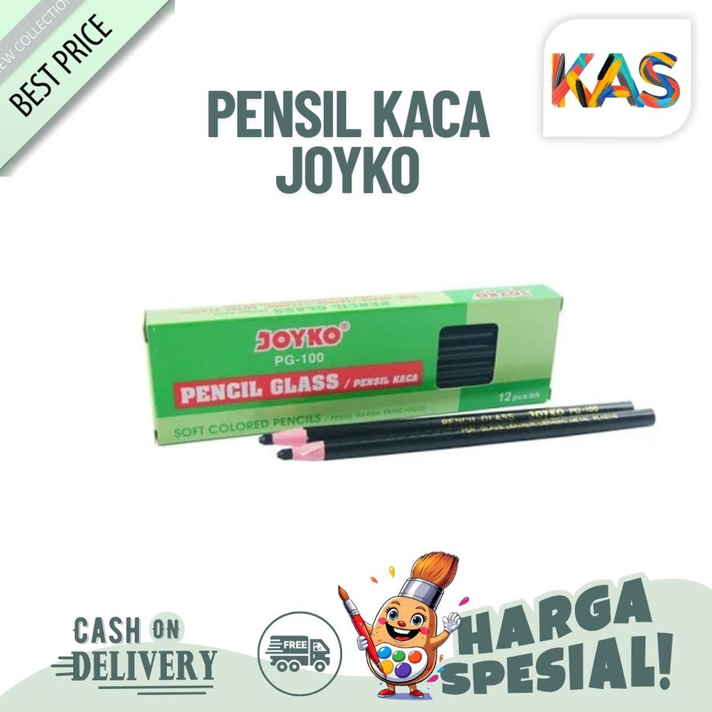 

Pensil Kaca Joyko PG-100 Pencils Glass Warna Putih- Satuan