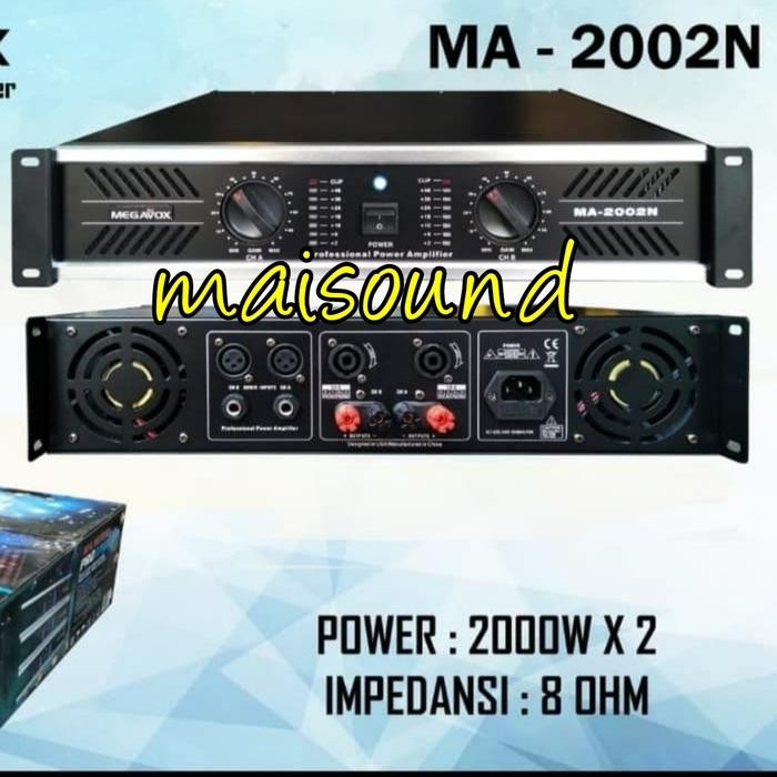 POWER AMPLIFIER MEGAVOX MA 2002 BARU AMPLI MEGAVOX MA 2002N MA2002 ORI