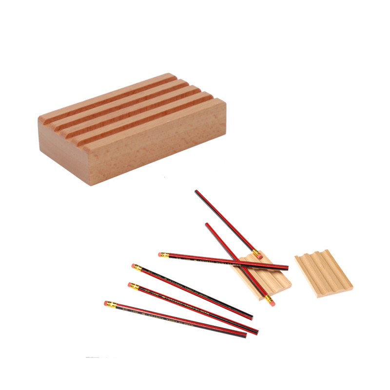 

Wooden Pencil Holder Organizer for Kids Montessori Language Materials Writting Practical Tools Early Childhood Education