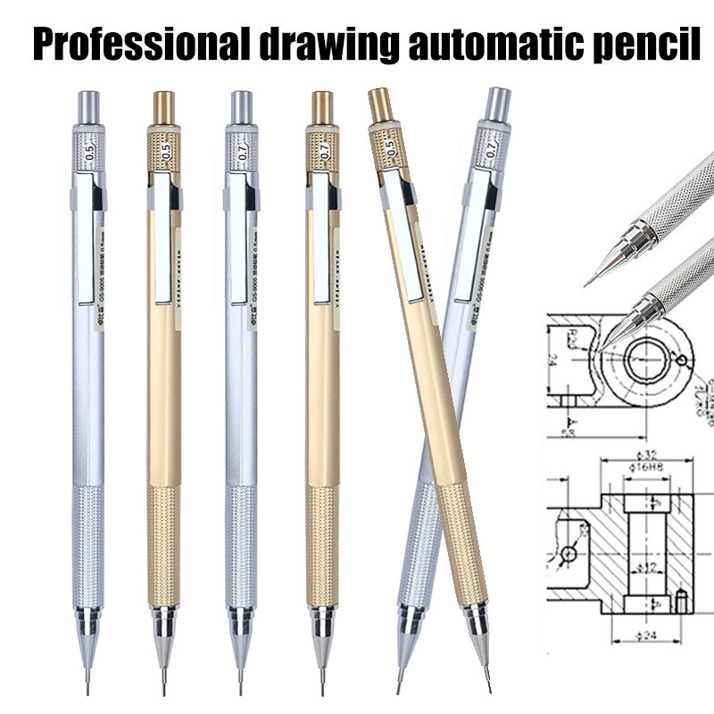 

0.5/0.7mm Anti slip Mechanical Pencil Drawing Automatic Pencil, for Artist Writing, Sketching and Filling Drawing Stationery