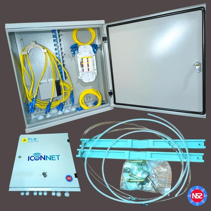 box fdt 48 core icon lengkap pigtail Splitter / odc 48 core metal - Hanya FDT