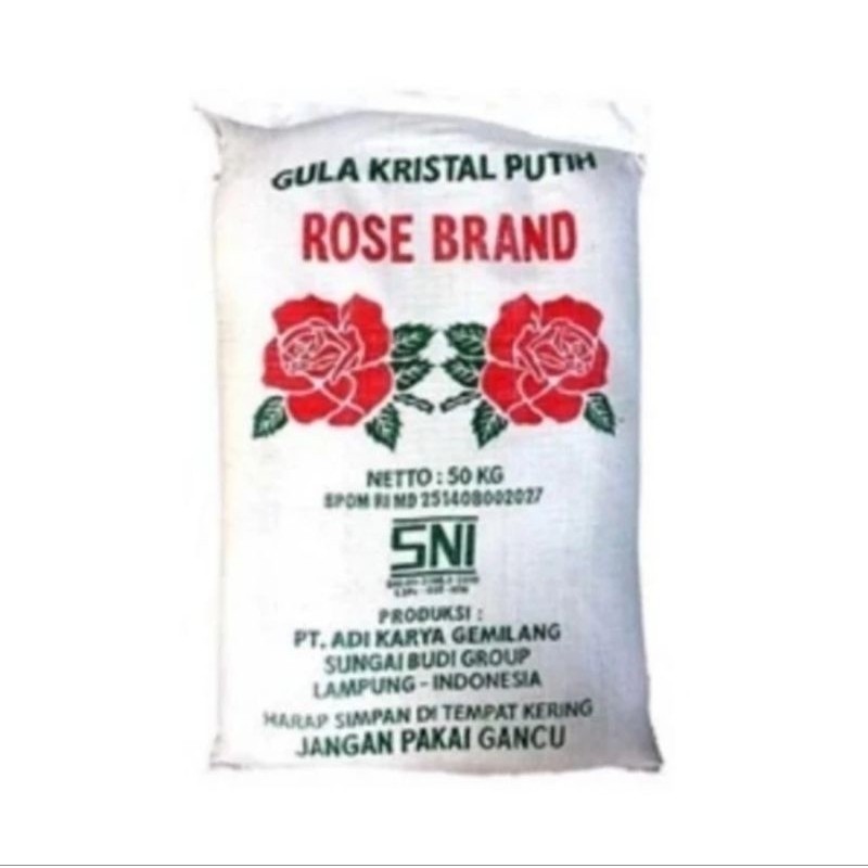 

GULA PASIR ROSE BRAND 50 KG