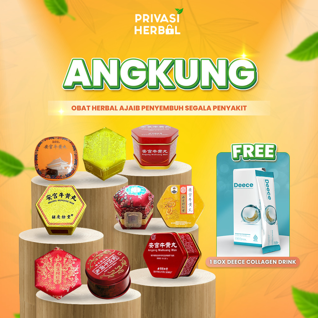 Angong Niuhuang Wan Original Angkung Original Obat Stroke Saraf