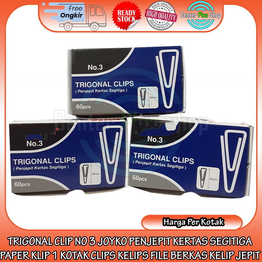 

JK Trigonal Clip Nomor 3 Penjepit Kertas Segitiga Paper Klip Kotak Jepit File Berkas Lamaran Kerja Sekolah Kantor Penting Arsip Stainless Stationery Perlengkapan Surat Dokumen Formal Polos Tebal Aksesoris XRFA Administrasi Organisasi Arsip