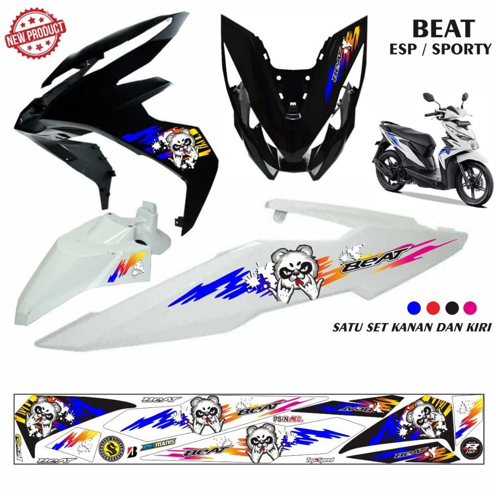 STIKER BEAT ESP 2016/2019 VARIASI MOTIF KEREN/STRIPING BEAT SPORTI STRIPING MOTIF