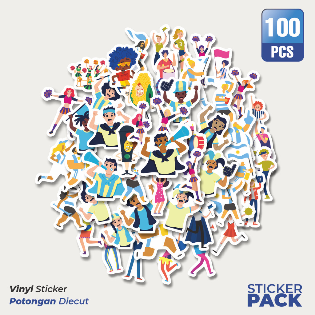 

Stiker Vinyl Stiker Supporter (Pendukung) Waterproof Aesthetic- Untuk Laptop, Motor, dan Helm - Paper Stationery Pack