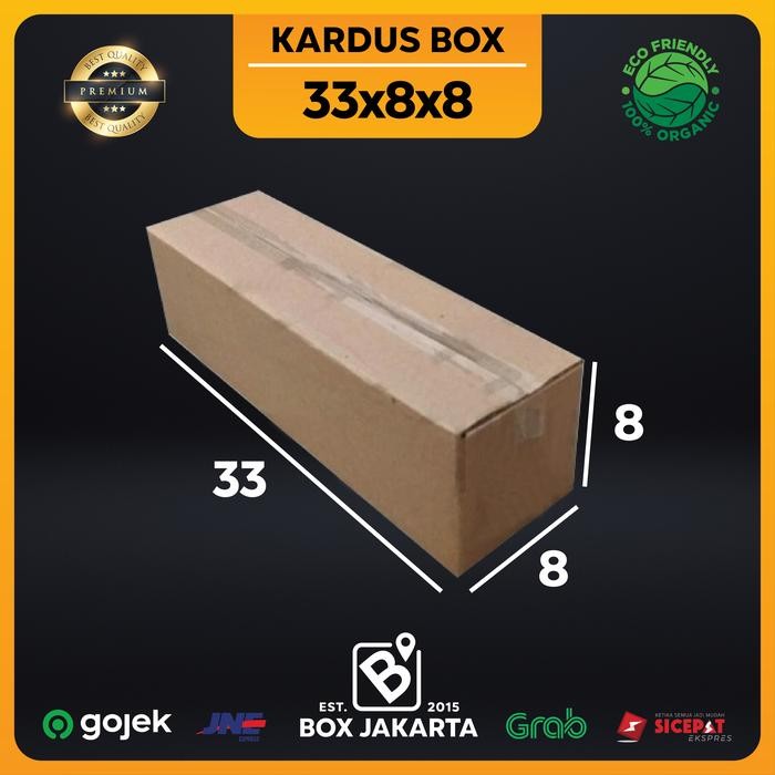

KARDUS BOX uk 33x8x8 CM Kotak Packaging Corrugated SHEET POLOS