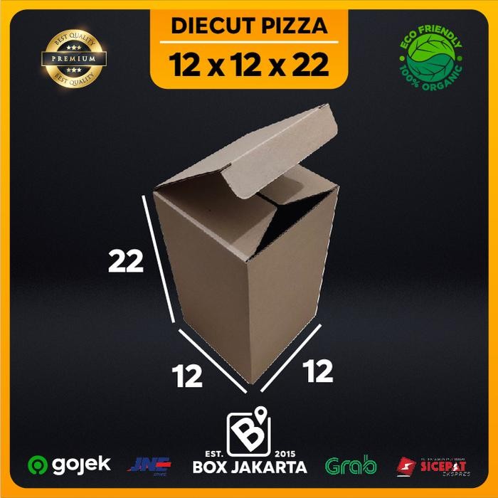 

KARDUS uk 12x12x22 CM Diecut Pizza Corrugated Packaging Box