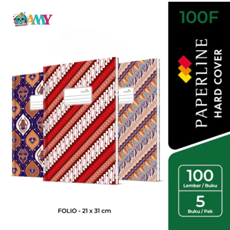 

PAPERLINE BUKU HARD COVER 100F 31X21 CM Amy Stasionary