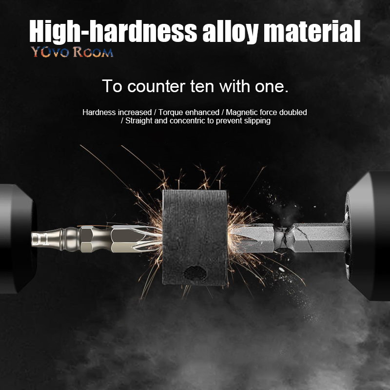 Mata Bor Listrik Mata Obeng Listrik Kepala Baja Paduan Antiselip Mata Bor Magnetik Kuat YOvo