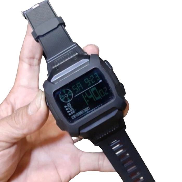 Jam Tangan Cowo Pria Digital Original SKYMAX 1815 Hitam 5cm Anti Air