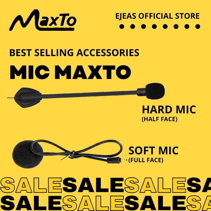 READY Sparepart Spare Part Soft Mic Hard Mic Fullface Halfface Softmic Hardmic Mic Intercom MAXTO M2