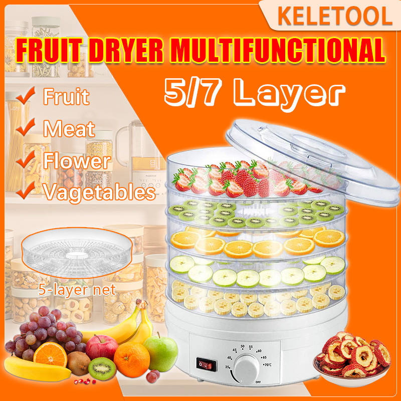Elektrik Multifungsi  Pengering Buah Mesin Pengering Makanan 5 Palet Pengering Makanan Dendeng Kontr