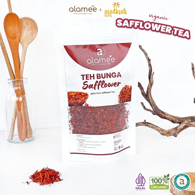 

Teh Bunga Safflower Herbal Tea Original Organik 25gr Alami Siap Seduh Minum Minuman Sehat Organic