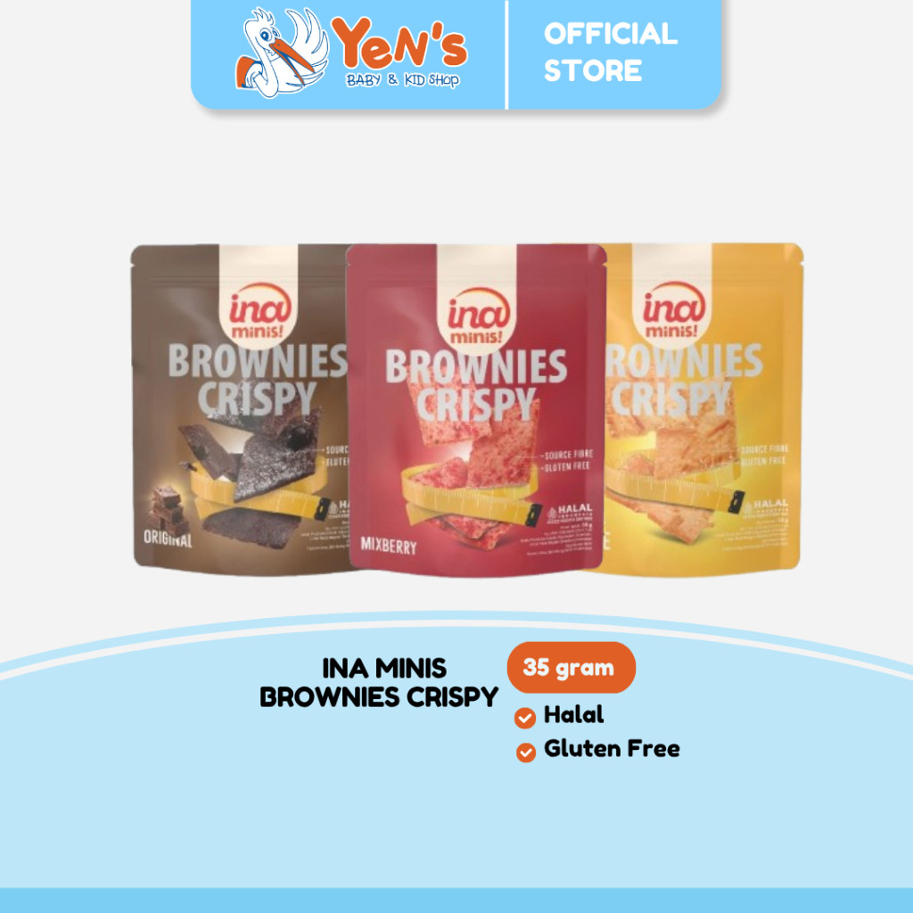 

Ina Minis Gluten Free Brownies Crispy by Ina Cookies HALAL
