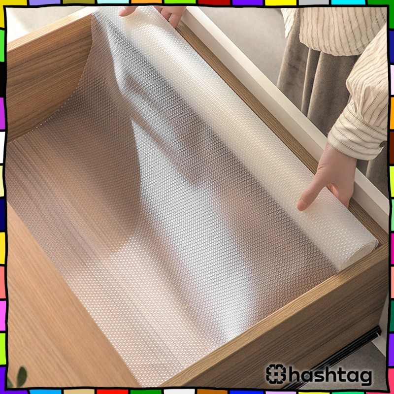 Alas lemari transparan EVA rumah tangga alas laci anti air dan anti lembap bisa dipotong alas kulkas