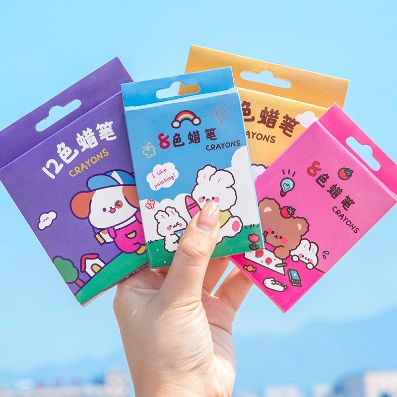 

CRAYON MINI MEWARNAI ISI 8WARNA DAN 12WARNA MOTIF LUCU / CRAYON MEWARNAI UNTUK ANAK ISI 8 DAN 12 WARNA