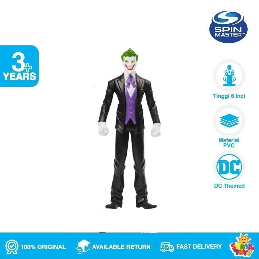 Action Figure Spin Master DC The Caped Crusader The Joker Black