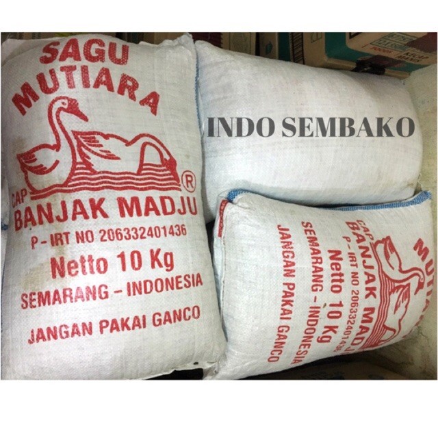 

Sagu Mutiara Banjak Madju dus / Pacar Cina Banjak Madju dus 10kg
