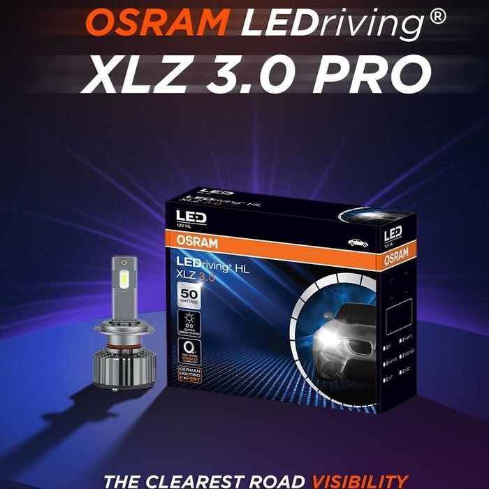 Lampu Mobil LED OSRAM LEDriving HL XLZ 3.0 Pro 50 Watt H1 H4 H7 H8 H11 H16 HB3 HB4 HIR2 Putih 6000K 