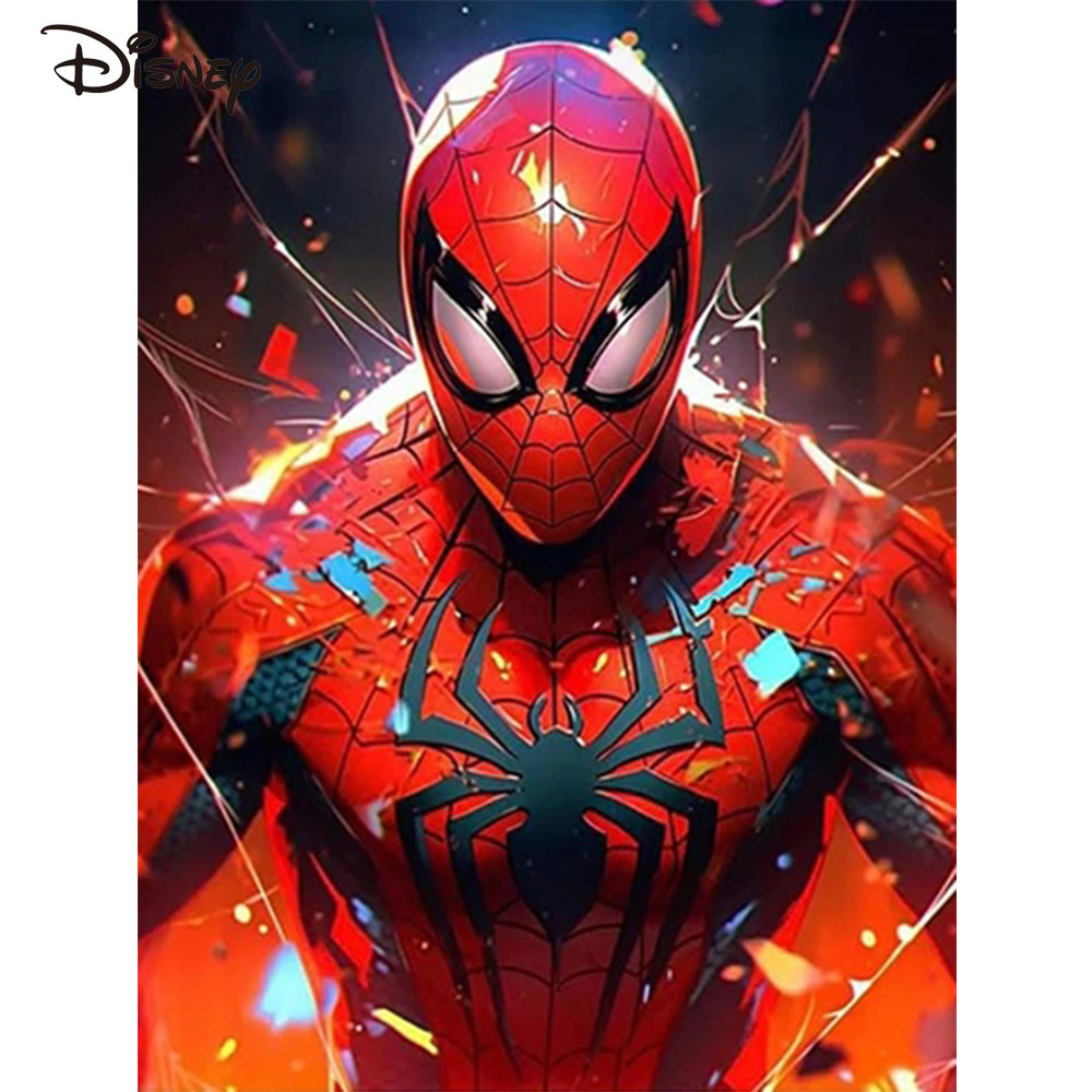 

Disney Spider Man Paint By Numbers Superheroes Marvel With Frame Adult Painting Cartoon Drawing By Numbers Unique Gift