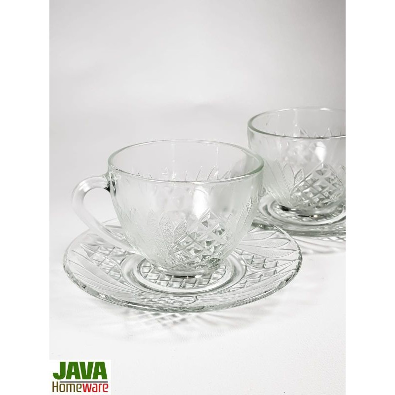 CANGKIR LEPEK KOPI TEH COFFEE DAY | CANGKIR LEPEK KACA BENING | GELAS LEPEK