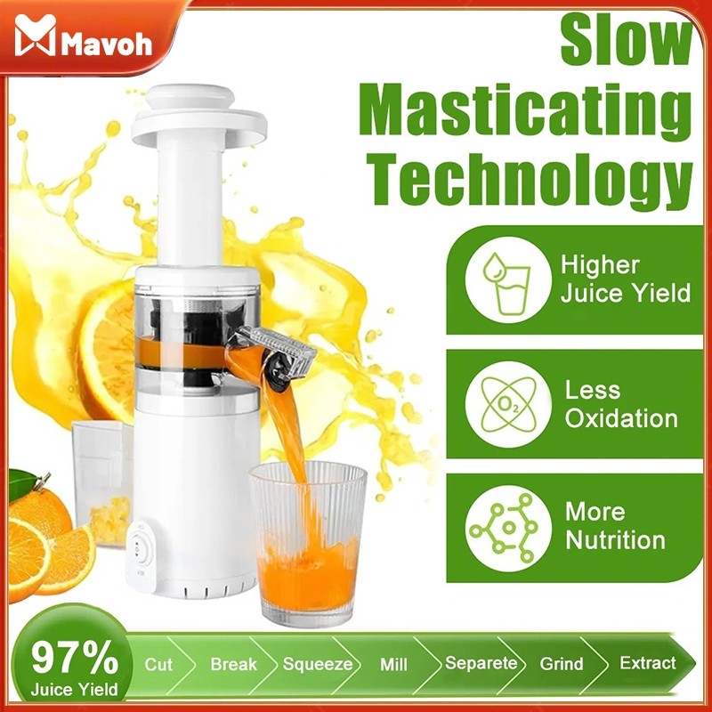 Slow Juicer Blender Juicer Multifungsi Electric Blender 95% Fresh Fruit Juice Pengekstrak Buah Impor