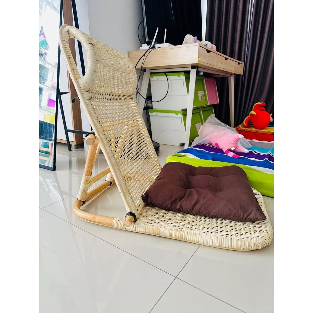 Kursi Lipat Lesehan Tatami Rotan Alami Khas Jepang