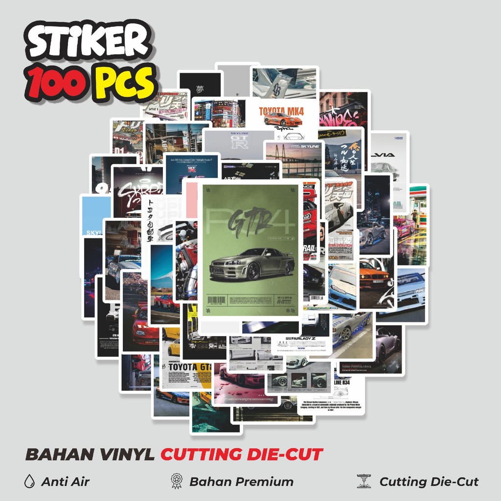 

Terbaru! 50 pcs Stiker Poster Mobil Dekorasi Lucu Kreatif untuk Notebook, Skateboard, HP