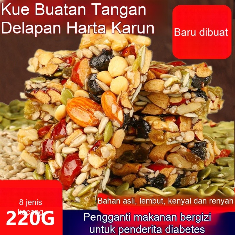 

✨Beli 2 Gratis 2✨[Kacang Campur] Kue Babao Buatan Tangan/Kue Kacang Campur Makanan Ringan Buatan Tangan/Kue Buatan Tangan Kacang Almond Pepaya Renyah Kacang Bergizi Dan Sehat/Kue Potong Buatan Tangan Murni Tanpa Kacang Sukrosa